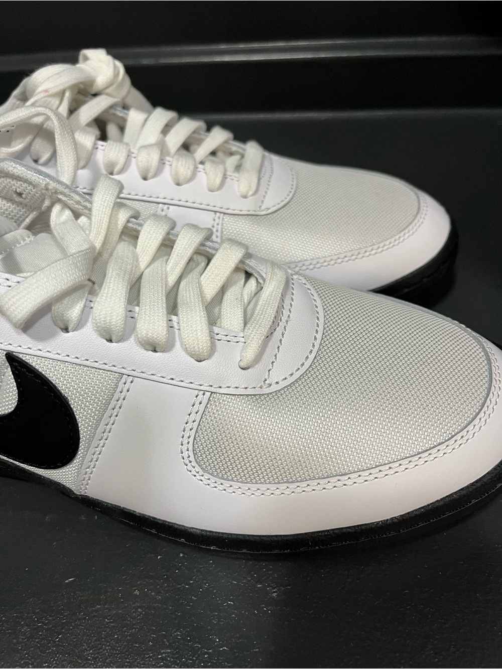 Nike Field General Leather Football Cleat/AstroTurfs Sz10.5 ‘82 Throwback Wh/Blk - Picture 6 of 15